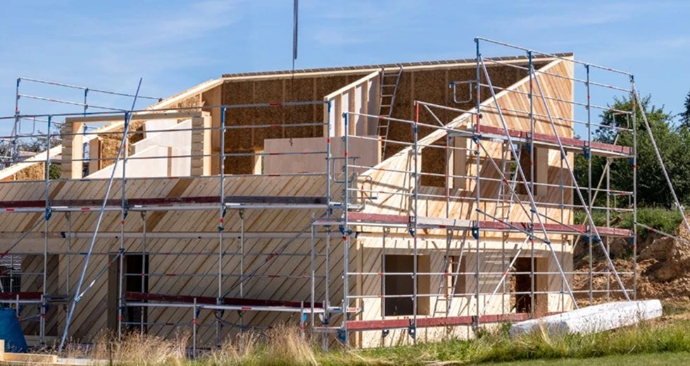 Moderner Strohballenbau